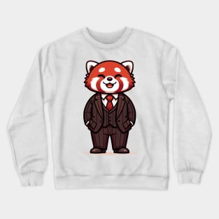 Professional Panda - Red Panda's Business Suit Crewneck Sweatshirt